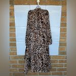 WHISTLE ANIMAL PRINT ESME DRESS SIZE 10 Brown Photo 13
