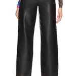 Levi's NWT Levi’s Revolve Faux Leather Baggy Dad Pant in Black Slippery Slope 25 Photo 9