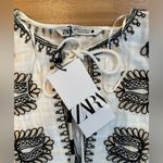 ZARA  EMBROIDERED SHORT DRESS WHITE Photo 5