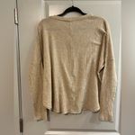 Urban Outfitters  Beige Waffle Knit Henley Photo 4