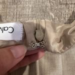 Calvin Klein Womens Dress Sleeveless Tan Khaki Gored Fully Lined Back Zip Size 4 Photo 9