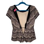 Pookie & Sebastian Stained Glass Peplum Waist Top Photo 2