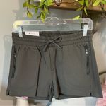 The Comfy  Twill Shorts Cotton Spandex Olive Green Elastic Drawstring Womens S Knit Photo 6