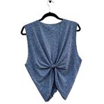 Beyond Yoga Crossroads Bralet Front Twist Gray Space Dye Crop Top Small Photo 1
