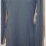 New Womens NWT Vero Moda $80 Open Back Dress Ombre Blue Gray Dark XS Long Sleeve Photo 0