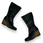 Timberland Leather Calf High Wedge Boots Women's 6.5 black Photo 0