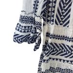 NEW Francescas Mi Ami Swimsuit Coverup Mini Dress Navy Blue, White V Photo 3