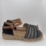 Toni Pons Elgin Espadrille Sandals Peep Toe Slingback Women’s EU 38 US 7.5 Blue Photo 2