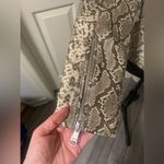Vigoss NWT  Faux Leather Snakeskin Moto Jacket size Medium Photo 2