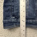 Red Camel Crop Denim Jean Trucker Jacket Long Sleeve Dark Wash Junior Medium Photo 7