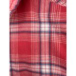 Hollister  Red Plaid Long-sleeved Button-Down Shirt Medium Photo 4