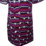 Trina Turk Swirly Art to Wear Dress Darling Bell Sleeve Y2K size 4 Photo 6