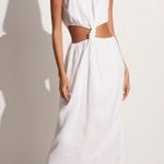 Faithfull the Brand Zeta Cutout Sleeveless Linen Maxi Dress White M Photo 0