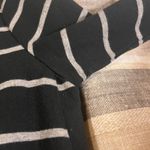 J. Jill Black And‎ Gray Stripe Long Sleeve Dress Size Medium Photo 3