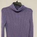 J.Crew  Turtle Neck Sweater Light Purple Size Medium Photo 1