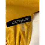 CQbyCQ UNIQUE FEATHER mustard plume LONG PUFFY SLEEVES SIZE SMALL Yellow Photo 9