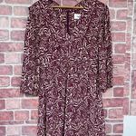 Ba&sh  Lia Pleated Printed Crepe mini dress size 6 Photo 2