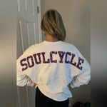 SoulCycle Super Cool White Oversized  Long Sleeve T Shirt Photo 1