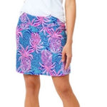 Lilly Pulitzer NEW  Luxletic Monica Skort 17" Tropic Down Low Golf Borealis 4 NWT Photo 0