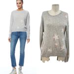 360 Cashmere  Shadow Star Pullover Sweater 100%‎ Cashmere Gray Size Small Photo 1