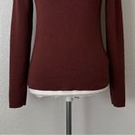 Koton Burgundy Metallic Crewneck Long Sleeves Sweater Photo 2