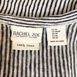 Rachel Zoe  Striped Linen Sleeveless Front Tie Top Size Medium Photo 7
