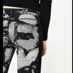 ZARA  black/ white paint skinny power stretch jeans Photo 2