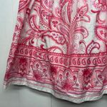 Worth Floral Skirt Womens 0 Cotton Paisley Fairy Boho Cottage Festival Prairie Pink Photo 3