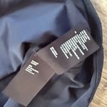 COS  Navy Blue Shirt Dress Size Small Oversized Tie back Cotton Blend Photo 5