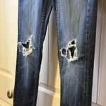 Vigoss Womens 28 W 29 L Jagger Super Skinny Distressed Blue Denim Jeans Trendy # Photo 5
