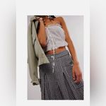 Free People  East Side Trousers Pants - black/white Sz S New no tags Photo 7