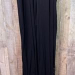 American Rag Size 3X Black Jumpsuit w/White Embroidered Design with Wide Legs Photo 4