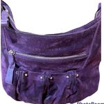 Longchamp suede leather hobo purple crossbody bag Photo 1