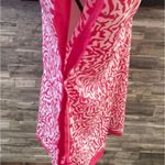 Boutique  One Size Pink & White Swim Suit Coverup Photo 3