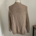 Anthropologie Light Brown Mock Neck Sweater Women’s M Soft Classic Neutral Photo 1
