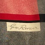 Jim Renoir vintage tiger print scarf black gold red gray vibrant 34” sq Italy Photo 4