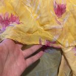 AMUR Vi yellow floral ruffle one shoulder gown 4 Photo 8