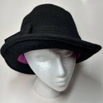 Gap Black Wool Fedora Hat Women’s Size M/L Bow Classic Steampunk Chic Timeless Photo 0