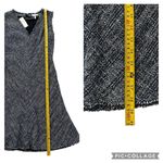 Rebecca Taylor  Tweed Dress Navy Sleeveless Fit & Flare Fringe Women’s Size 8 NEW Photo 12