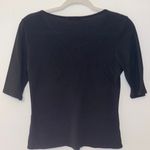 Ambiance Apparel Black Henley Top Photo 3