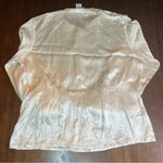 Vintage Mel & Lisa 100% Silk Mother Of Pearl Button Down Long Sleeve Blouse Sz 8 Photo 6