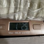 iDOLL Faux Fur Fuzzy Ribbed Knit Zip Winter Sweater Jacket L | Y2K Snow Bunny White Size L Photo 6