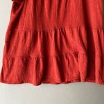 Max Studio sz M rust orange boho prairie mini tent top Photo 7