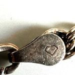 Vintage Italian Sterling Silver 925 Charm Bracelet – Chinese Symbols & Black Bea Photo 6