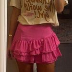 DO+BE Pink Mini ruffle skirt Photo 0
