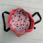 Tan/Pink Cotton Overland Equipment Tote Bag Purse Tan Photo 4