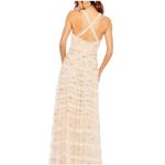 Mac Duggal  Size 10 NEW Style 8037 Blush Multi Embroidered Floral Evening Gown Photo 2