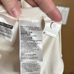 Levi's Levi’s Button-Up Blouse with Bow Tie Cream Size Medium Photo 5