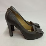 Nine West  Peep Toe Oxford style Chunky Heels Size 8 D17 Photo 5