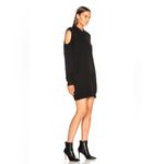 FAITH CONNEXION Hooded Cut Out Sweatshirt Dress Sailor Hooded Sweater in Black Size M Photo 2